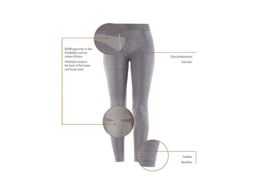 WoolTech Women Long Tight Grey