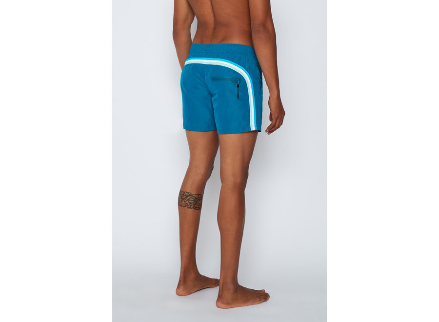 Swim Trunks Zip DustyBlue