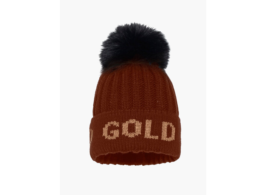 Hodd Beanie Faux Pom Mocha