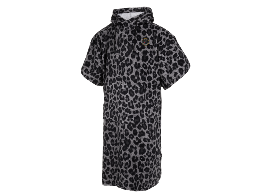 Poncho Velours AOP Black