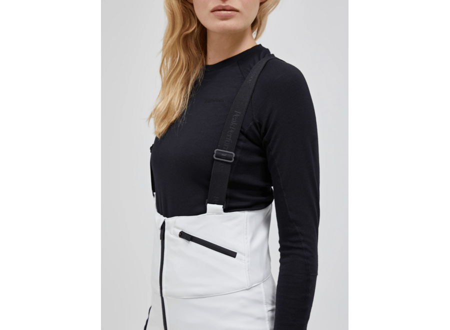 W Stretch Bib Pants OffWhite