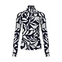 Women  Motion Print Hallf zip