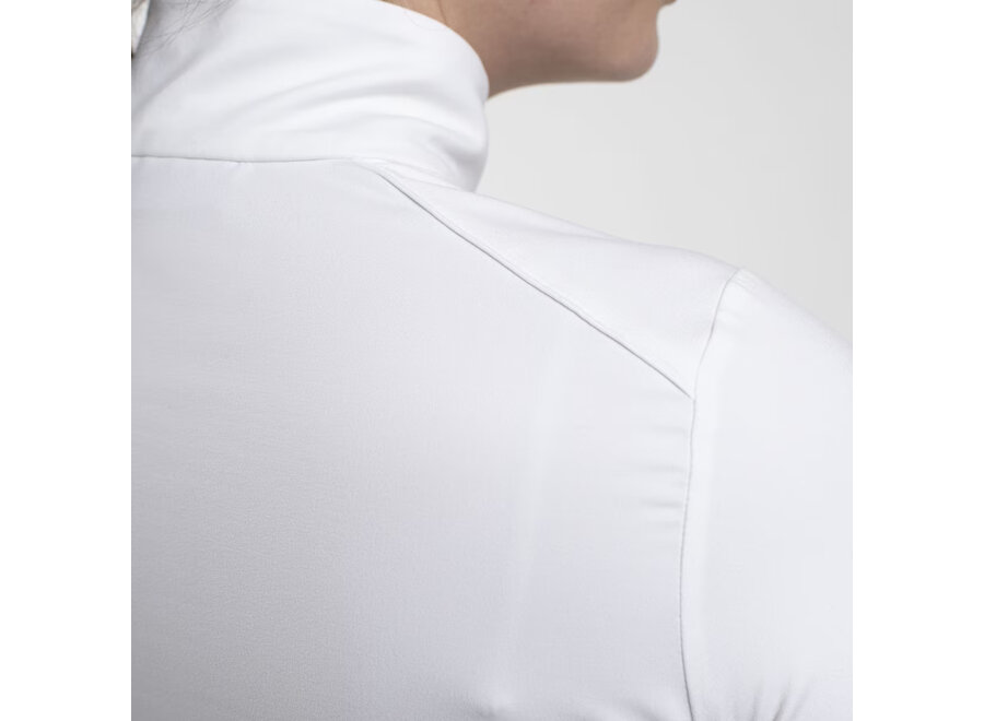Women Feel Half-Zip.White