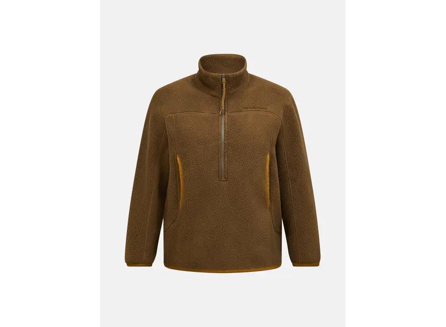 W Fleece HalfZip MeadowMoss