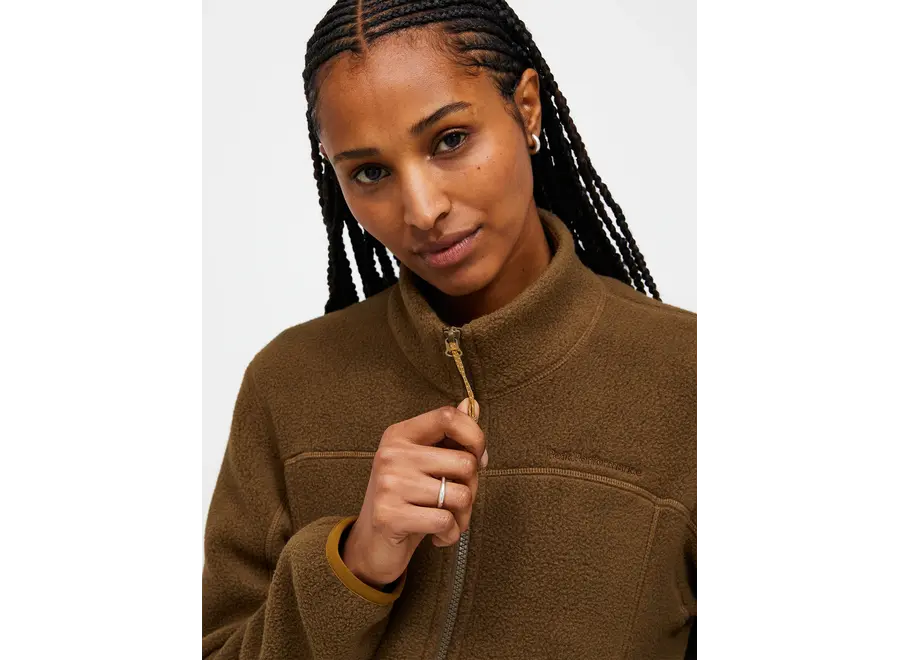 W Fleece HalfZip MeadowMoss