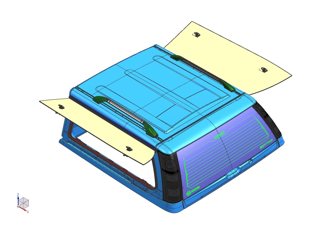 Isuzu Isuzu D-Max (2017-) V4 Doublecab Glass Bird Wing Window
