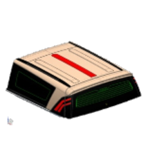 Ford Ford Ranger 2012-2016 TL1 Doublecab Glass Fix window