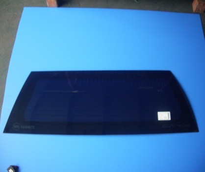 Rear tinted glass with defroster w/o hole