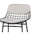 HKliving Kussens wire bar stool comfort kit pebble