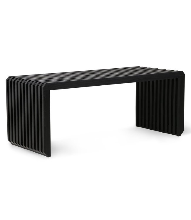 HKLIVING Bank slatted bench/element black