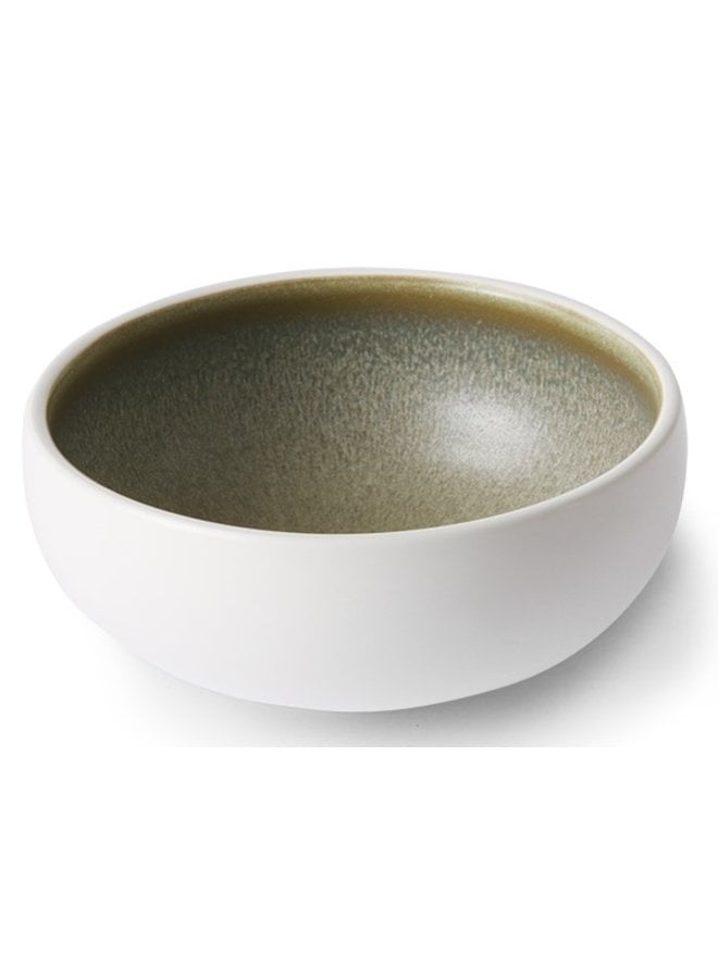 Kom home chef ceramics bowl white/green