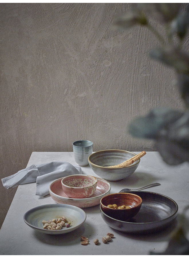 Kom home chef ceramics bowl rustic pink