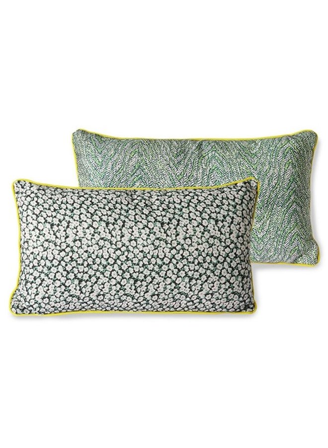 Kussen Doris for hkliving printed cushion green (35x60)