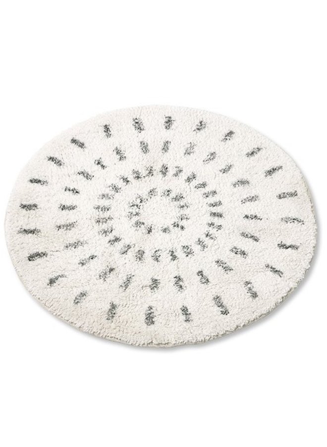 Badmat round bath mat swirl 80cm