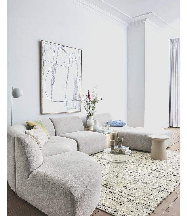 HKLIVING Bank slatted bench/element sand