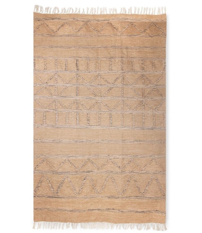 HKliving Vloerkleed hand woven indoor/outdoor rug natural (150x240)