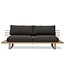 HKliving Bank aluminium outdoor lounge sofa chai