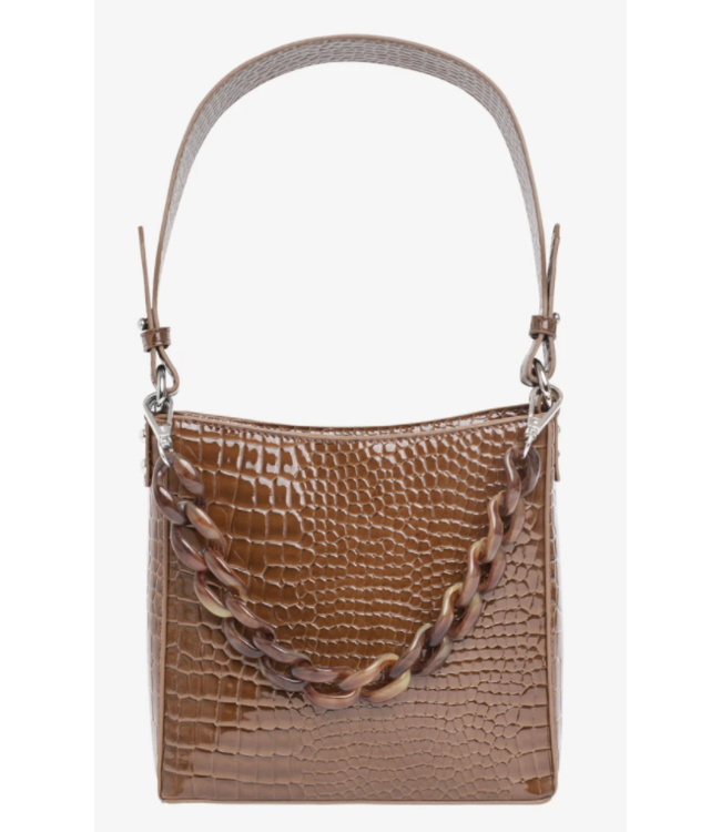 Tas Amble croco small brown