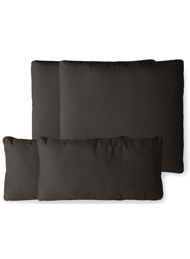 Kussen Outdoor lounge sofa cushion set black