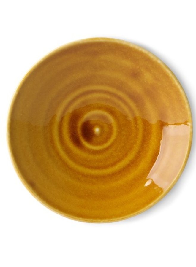 Bord Kyoto ceramics: japanese small plate brown
