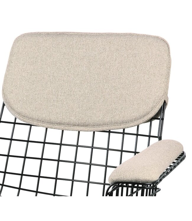 HKLIVING Kussens wire chair with arms comfort kit sand