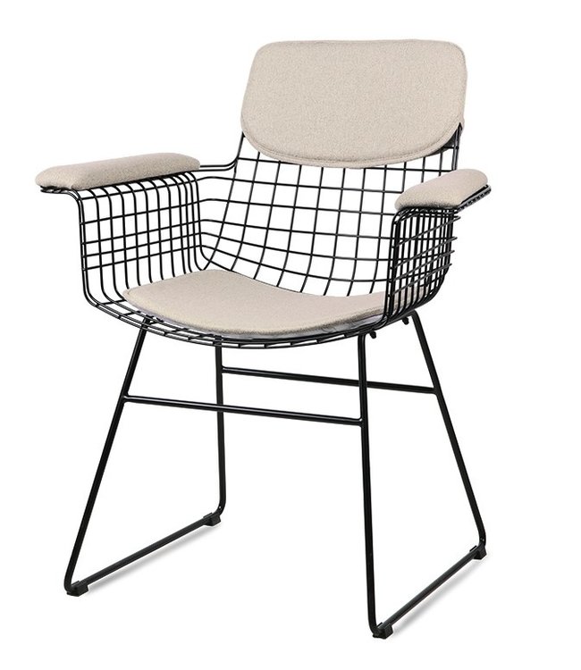 HKLIVING Kussens wire chair with arms comfort kit sand