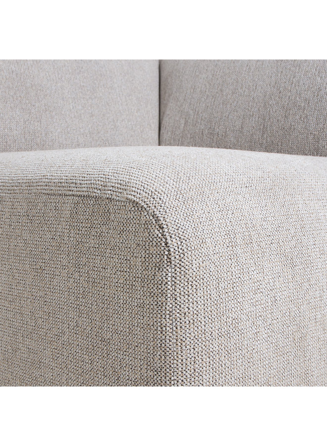 Bank jax couch: element right end, sneak, light grey