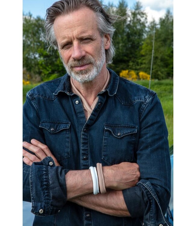 Slingher Haarclip Armband wit