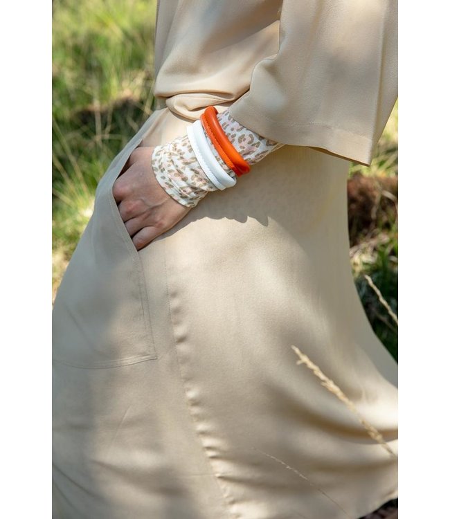 Slingher Haarclip Armband oranje