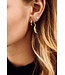 Anna+Nina Oorbellen dazzling ring earrings goldplated goud essential