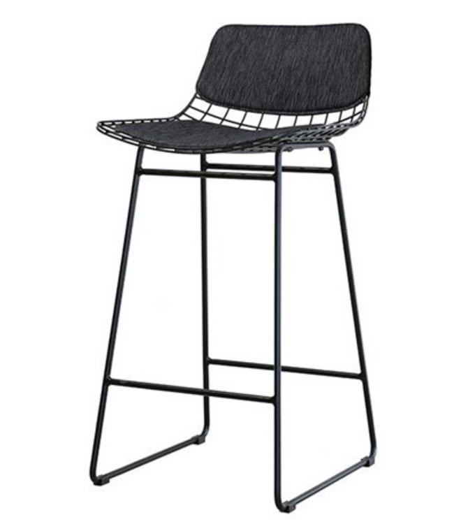 HKLIVING Kussens wire bar stool comfort kit dark grey
