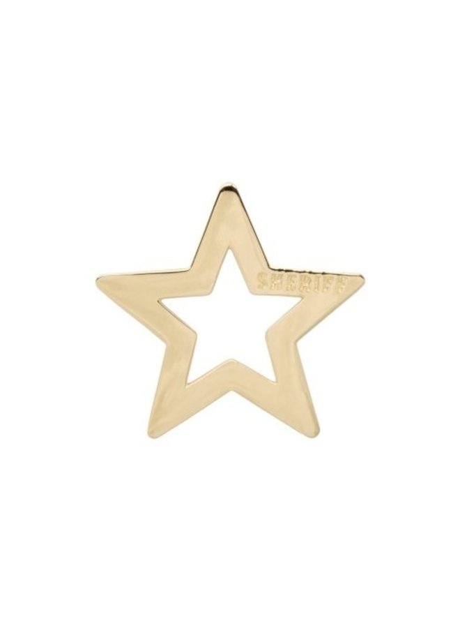 Bedel Sheriff Star Necklace Charm goud