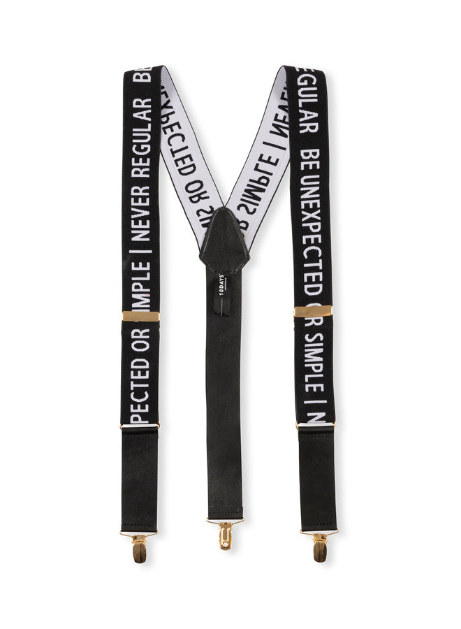 Bretels Elastic suspenders black