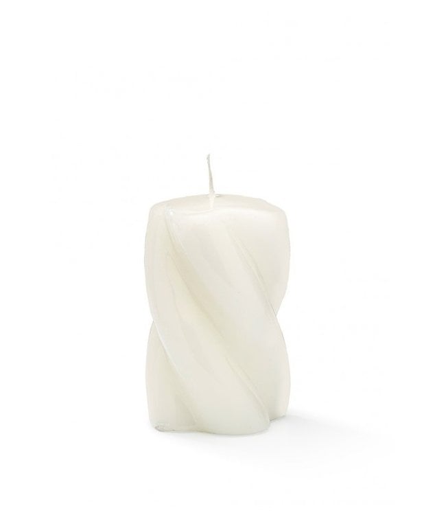 Anna+Nina Kaars Blunt twisted candle white