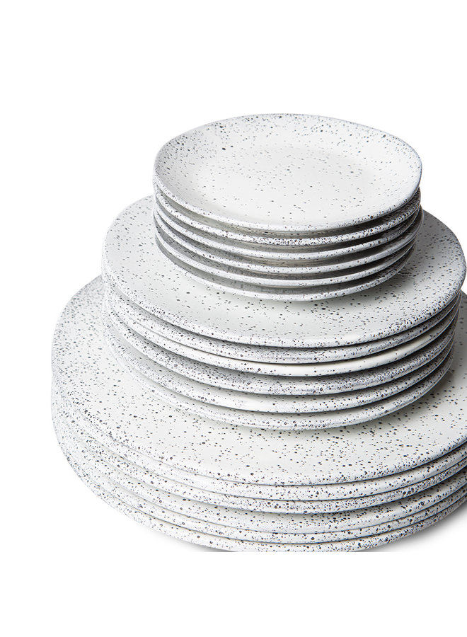 Bord gradient ceramics side plate cream