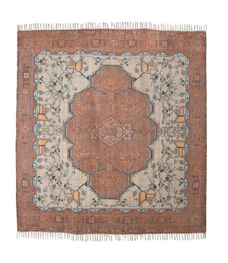 HKliving Vloerkleed printed rug square overtufted (250x250)