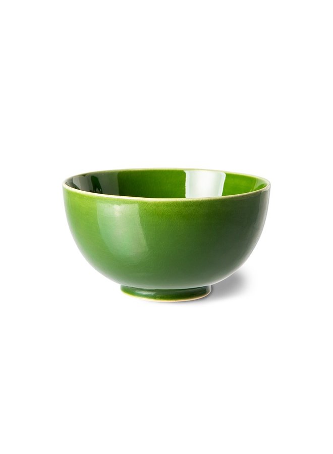 Kom the emeralds ceramic dessert bowl green