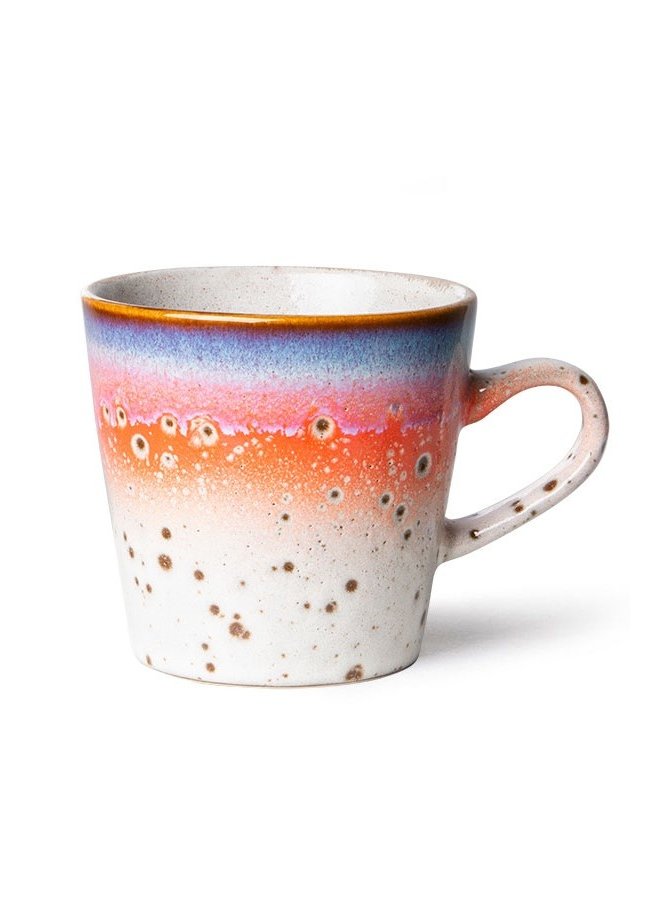Mok ceramic 70's americano mug asteroids