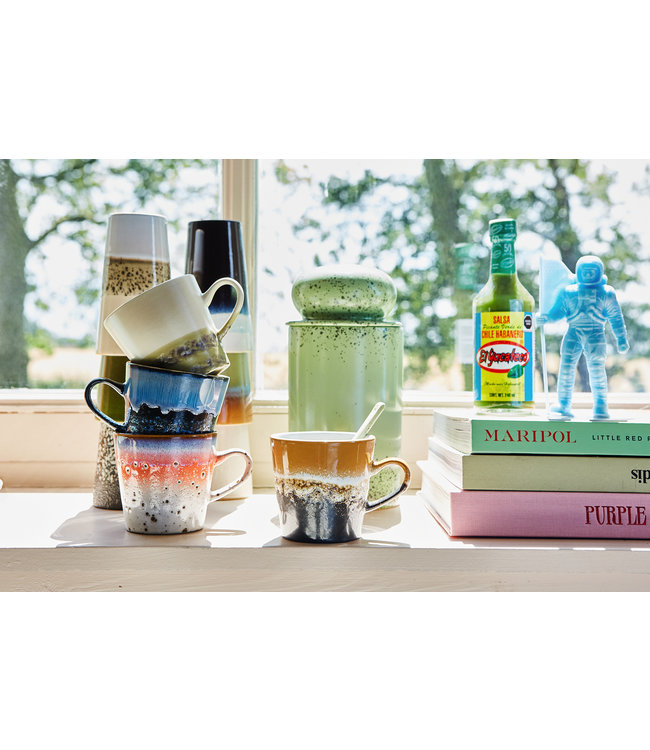 HKLIVING Mok 70s ceramics: americano mugs (set of 4)