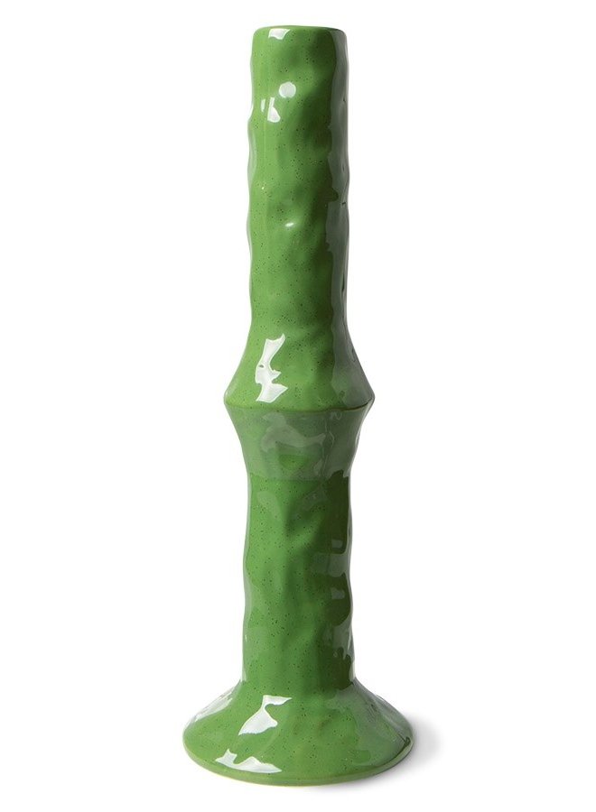 Kaarsenhouder the emeralds ceramic candle holder m fern green