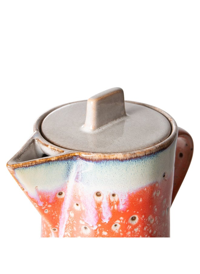 Koffiepot ceramic 70's coffee pot asteroids