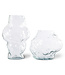 HKliving Vaas HK objects cloud vase clear glass low