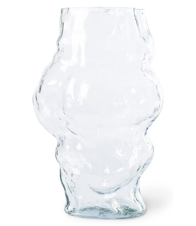 HKliving Vaas HK objects cloud vase clear glass high