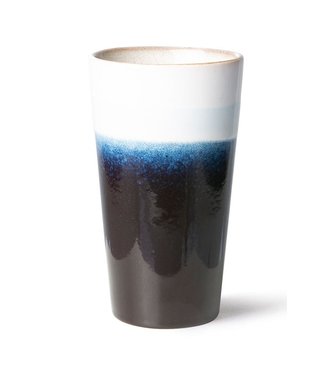 HKliving Mok ceramic 70's latte mug arctic