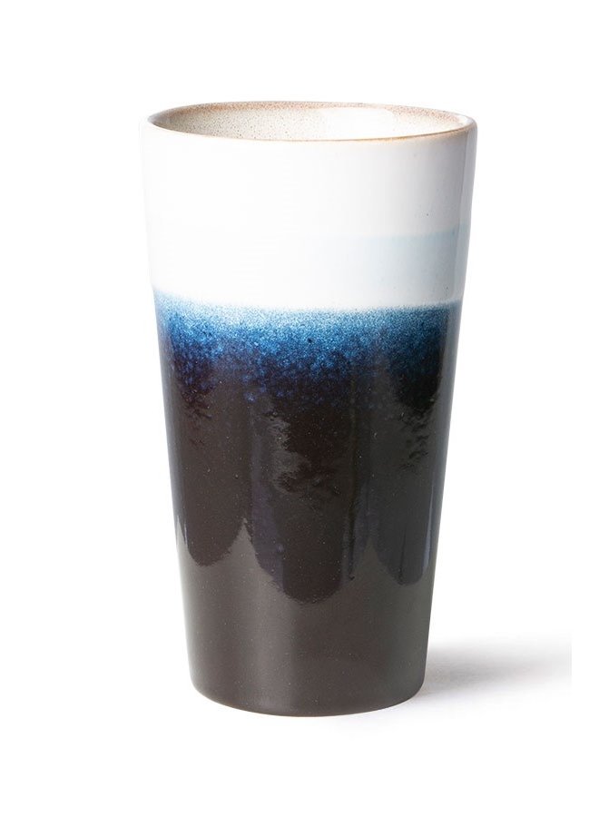 Mok ceramic 70's latte mug arctic