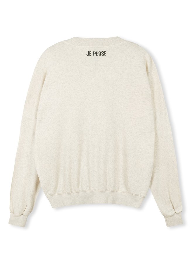 Sweater a toi soft white melee