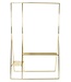 HKliving Kledingrek clothing rack with hanger/hook set, brass