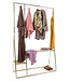 HKliving Kledingrek clothing rack with hanger/hook set, brass