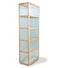 HKLIVING Kast display cabinet wood with ribbed glass, natural