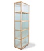 HKliving Kast display cabinet wood with ribbed glass, natural